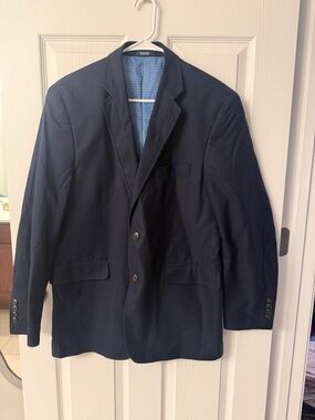 Saddlebred Men's Navy Blazer - Classic Single-Breasted Sport Coat